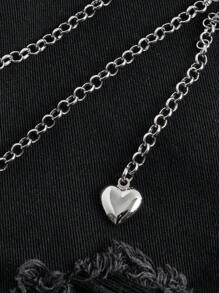 ROMWE Goth 人像圖案破洞毛邊直筒牛仔褲 - 黑色 - 查看 3