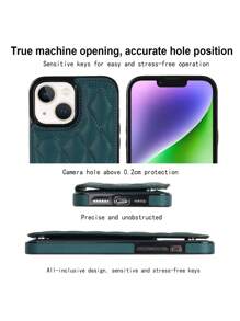 Funda compatible con iPhone 14 13 Pro Max, cubierta de cartera de lujo con ranuras para tarjetas y soporte para chicas mujeres, funda de teléfono protectora con solapa - Verde - Ver 4