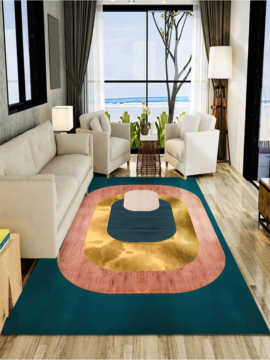 tấm thảm họa tiết hình học - Nhiều màu - Xem 1