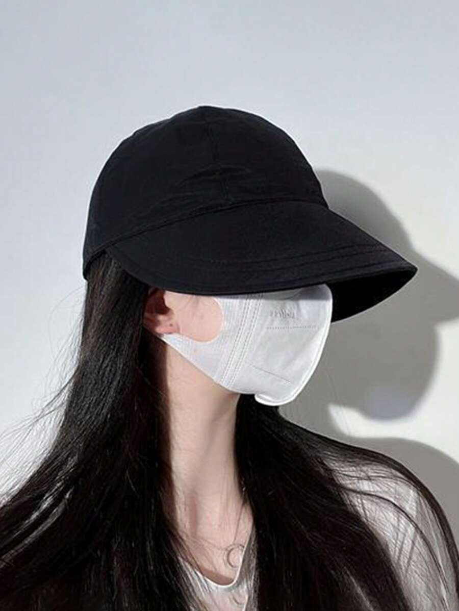 Gorro béisbol unicolor - Negro - Ver 1