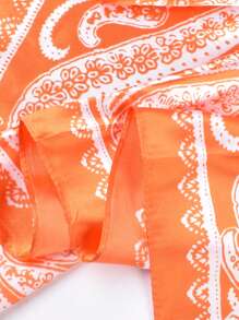 Paisley Print Bandana - Orange - View 7