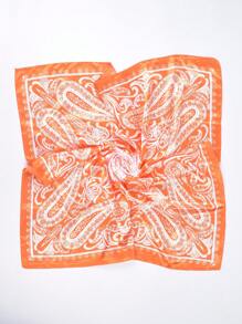 Paisley Print Bandana - Orange - View 8