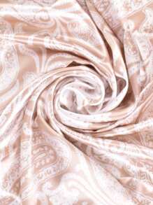 1 pieza Pañuelo de mujer con estampado de anacardo, pañuelo de cabeza de moda, adecuado para viajes y fiestas de noche - Albaricoque - Ver 7