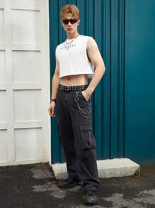 FeverCity Áo thun & Áo lót Nam Lá thư Giải trí - trắng - Xem 4