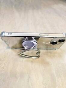 Ốp lưng điện thoại sang trọng có gương soi, tương thích với iPhone 11, 11 Pro, 12 Pro Max, 12, 13, 13 Pro, 14 Plus, 14 Pro Max, 15 Pro, 15 Plus, 15 Pro Max, 16, 16 Pro, 16 Plus, 16 Pro Max, 17, 17 Pro, 17 Air, 17 Pro Max - Bạc - Xem 4