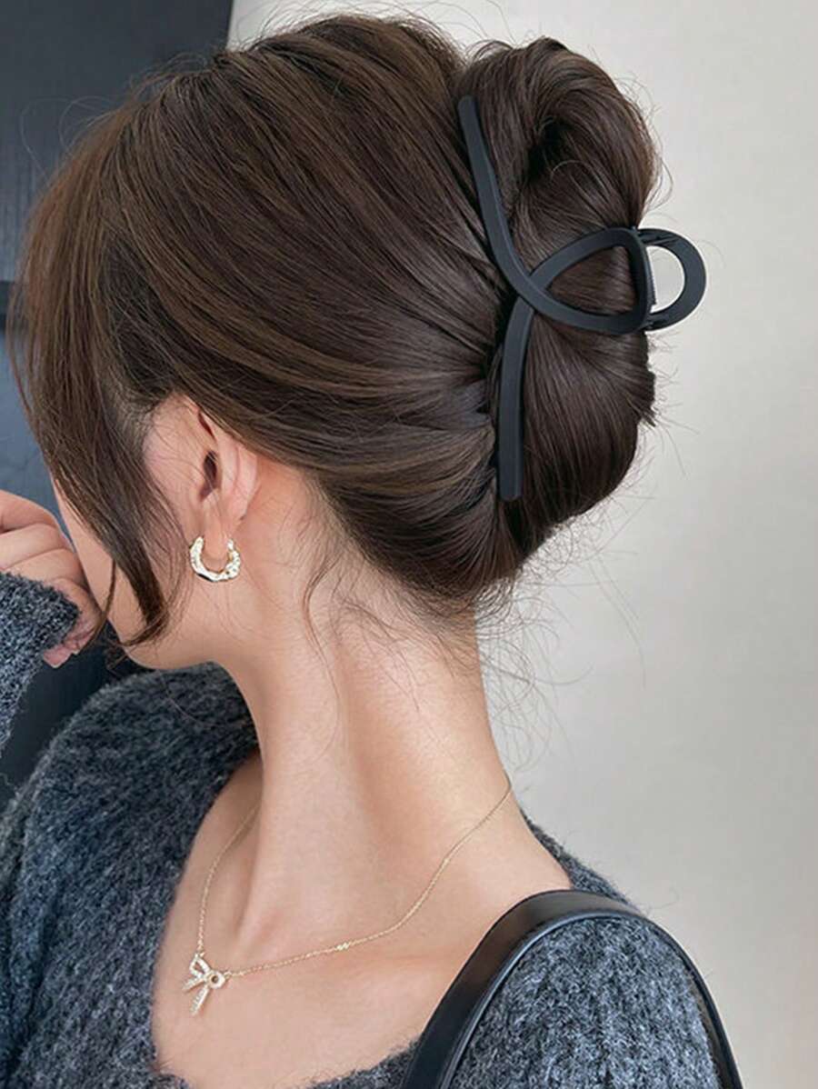 1个金属发夹，适合女性细软发质，夹力强，也适合浓密发质，可打造各种发型，夏季沙滩发饰抓夹度假必备。 - 黑色 - 查看 1