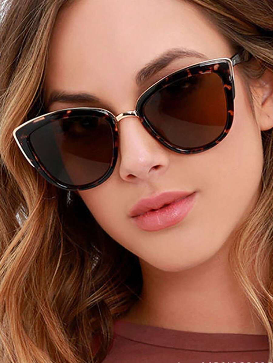 Boho Tortoiseshell Frame Cat Eye Fashion Glasses