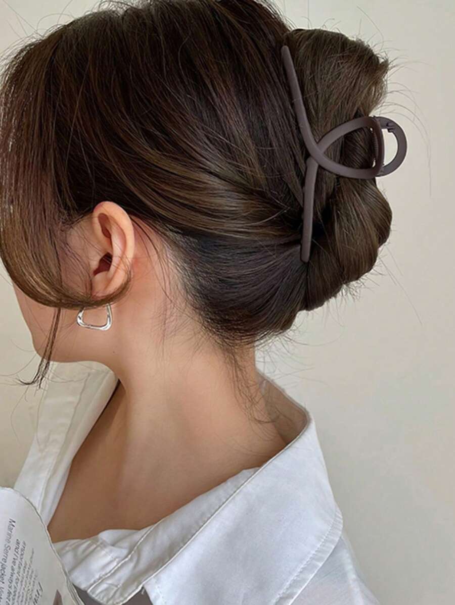 1个金属发夹，适合女性细软发质，夹力强，也适合浓密发质，可打造各种发型，夏季沙滩发饰抓夹度假必备。 - 咖啡 - 查看 1