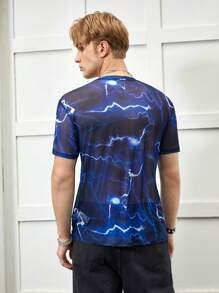 FeverCity 男士閃電圖案T恤 - 彩色 - 查看 2