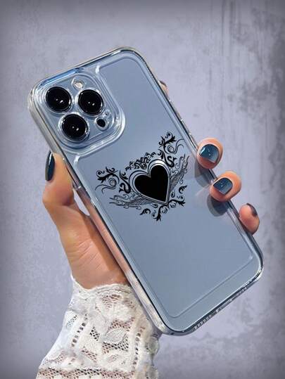 Goth Coque De Téléphone Portable Avec Motif Cœur