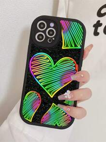 Ốp Điện Thoại Chống Rơi Trái Tim Neon, Tương Thích Với Xiaomi Iphone Samsung - Nhiều màu - Xem 1