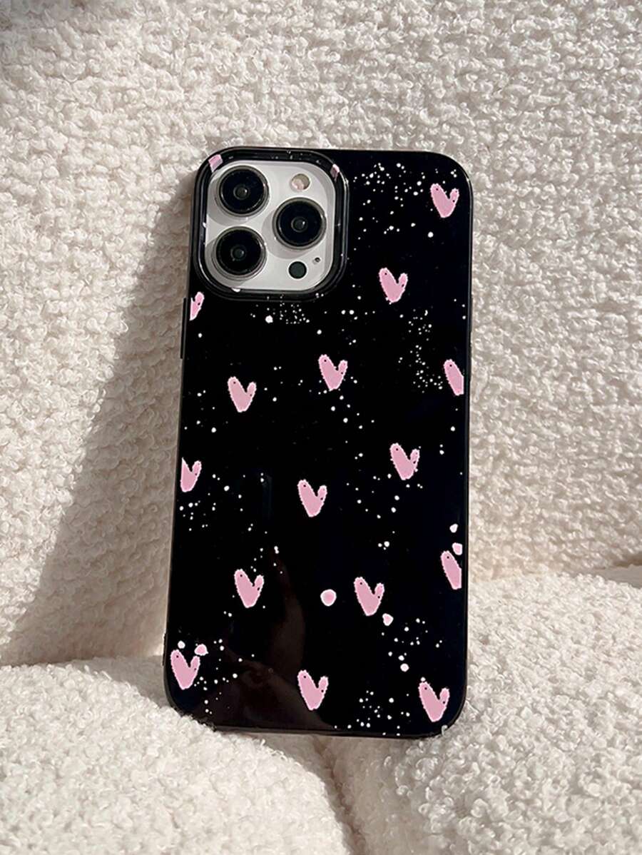 Custodia per telefono con motivo a cuore compatibile con iPhone 15/15Pro/15Plus/15Promax - Multicolore - Visualizzare 1