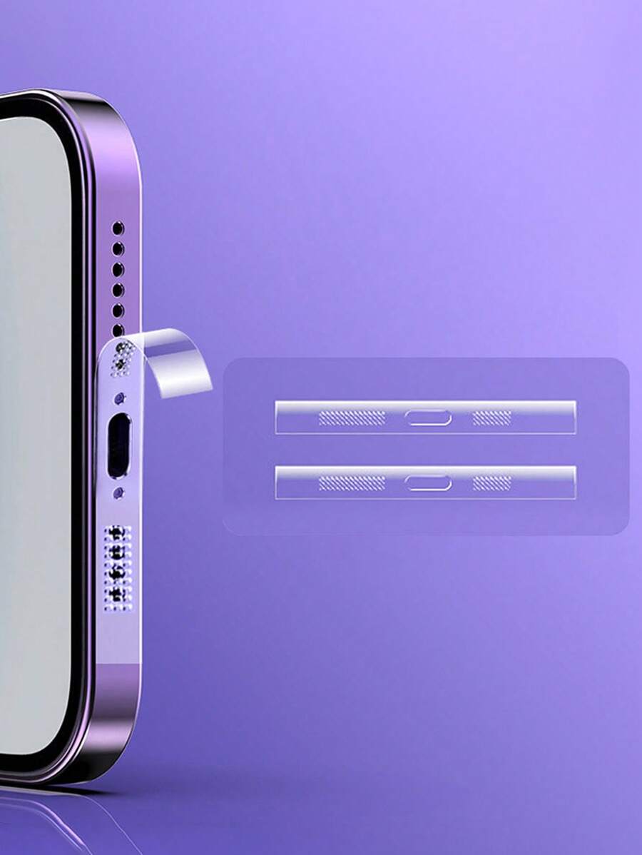 2 件手机防尘贴纸防尘塞 - 無色 - 查看 1