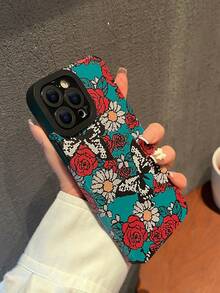 Vỏ điện thoại in hoa - Nhiều màu - Xem 3