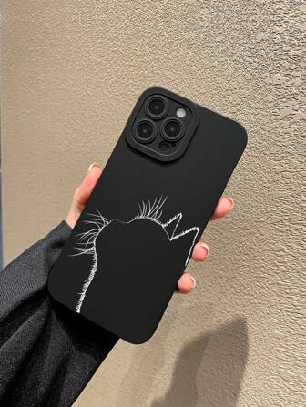 卡通貓貓圖案手機殼