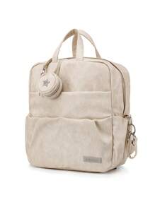 SOBOBA PC Baby Letter Patch Trang trí Túi đựng tã với Túi đựng bình sữa cho bé - Màu be - Xem 1