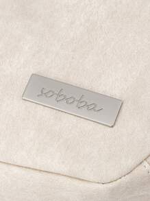 SOBOBA PC Baby Letter Patch Trang trí Túi đựng tã với Túi đựng bình sữa cho bé - Màu be - Xem 9