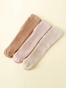 3 pasang Celana Ketat Non-slip Bayi Solid - MultiWarna - View 3