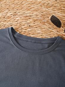 INAWLY Audiotape And Slogan Graphic Tee I'M NOT OLD 1985 I'M A CLASSIC Graphic Tees Women Tops - Grey - View 3