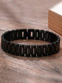 Men Minimalist Bracelet - Black - View 3