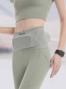 GOLOVEJOY 1 pieza Bolso para correr con estampado de letra - Gris - Ver 1