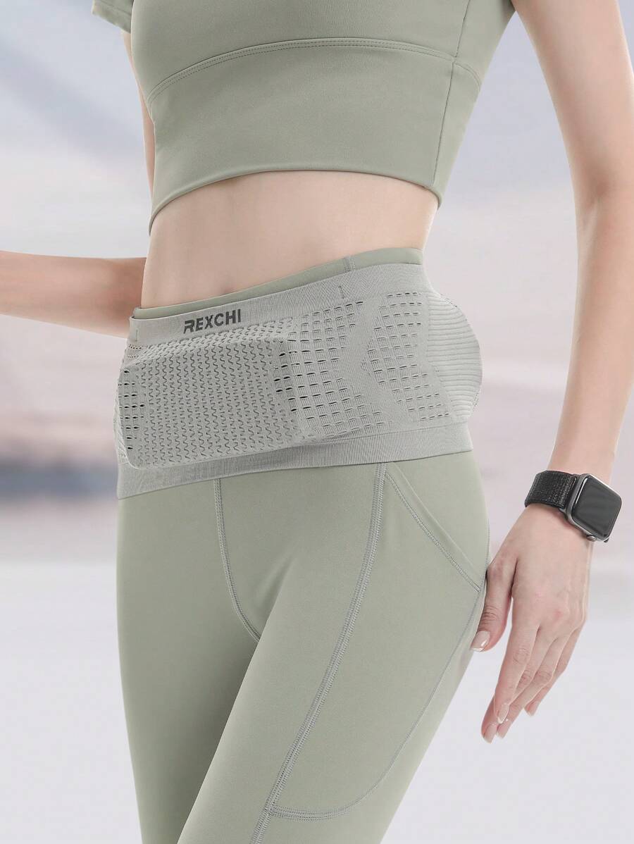 GOLOVEJOY 1 pieza Bolso para correr con estampado de letra - Gris - Ver 1