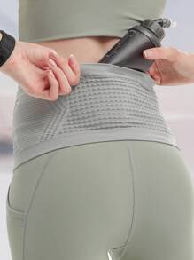 GOLOVEJOY 1 pieza Bolso para correr con estampado de letra - Gris - Ver 2