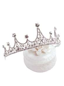 Rhinestone Decor Headband - Silver - View 2