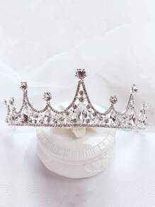 Rhinestone Decor Headband - Silver - View 3