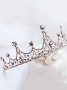 Rhinestone Decor Headband - Silver - View 4