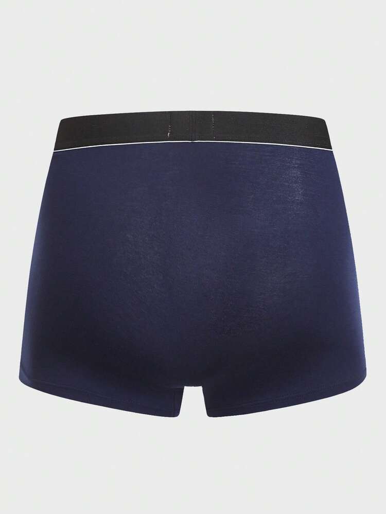 男士5入組織帶腰帶平角內褲 - 彩色 - 查看 4