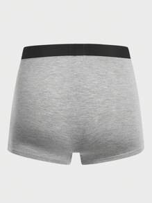 男士5入組織帶腰帶平角內褲 - 彩色 - 查看 5