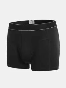 男士5入組織帶腰帶平角內褲 - 彩色 - 查看 9