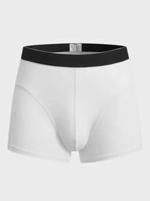 男士5入組織帶腰帶平角內褲 - 彩色 - 查看 13