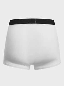 男士5入組織帶腰帶平角內褲 - 彩色 - 查看 14