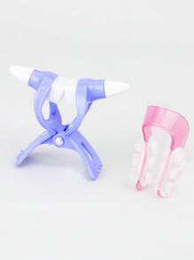 2pcs Nose Adjuster Clip Magic Nose Shaper Clip Nose Lifting Shaper Shaping Bridge Nose Straightener Silicone Nose Slimmer No Painful Hurt Beauty Tools - Multicolor - View 4
