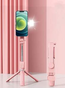 1入組遙控自拍杆三腳架 - 粉色 - 查看 1