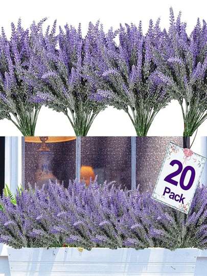 1入組塑料人造花花束婚禮用浪漫人造花束家居裝飾