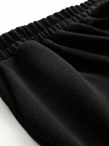 Manfinity LEGND Men Letter Graphic Tee & Joggers - Black - View 7