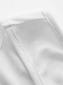 Flirla 大碼素色背心上衣 - 白色 - 查看 5