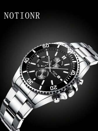 NOTIONR Men's Casual Sports Watch, Men's Date Pointer Quartz Watch