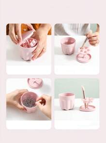 1 pièce Boîte de rangement pour maquillage multi-compartiments en PP, pour vacances à la plage, collection de salles de bain, collection de chambre à coucher, grande capacité