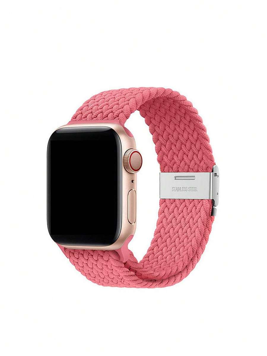 Dây đeo bện tương thích với Apple Watch Band 38mm 40mm 41mm 42mm 44mm 45mm 49mm, Dây đeo cổ tay thể thao mềm bằng nylon tương thích với Apple Watch Strap Series Ultra 2/1 9 8 7 6 SE 5 4 3 dành cho nam nữ, Khóa thép không gỉ, 22mm/20mm Dây đeo bện tương thích với Samsung Galaxy Watch 6/5/4 40mm 44mm/Galaxy Watch 6/4 Classic 47mm 43mm 46mm 42mm/Watch 5 Pro 45mm/3 41mm 45mm/Active 2/Gear S3 Classic Frontier, Dây đeo vòng nylon co giãn đa năng 18mm20mm22mm tương thích với Watch/Garmin Watch/Amazift Smartwatch, Vòng đeo tay thay thế đàn hồi có thể điều chỉnh cho Fitbit Versa 2/Versa3/Versa4 Band Wristband - Hồng - Xem 1