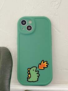 卡通恐龙手机壳 - 喷火恐龙，个性化硅胶手机壳，兼容 和 Galaxy 手机，包括兼容 13、兼容 11、兼容 15 Pro Max、Galaxy S24 Ultra、兼容 16、兼容 16 Pro Max、兼容 16 Pro、兼容 16 Plus - 彩色 - 查看 2