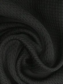 Boys Letter Graphic Striped Trim 2 In 1 Mesh Insert Tee & Shorts - Black - View 8