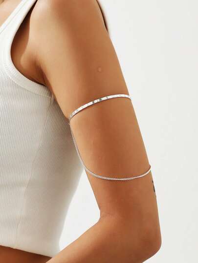 Women's Minimalist Chain Arm Bracelet