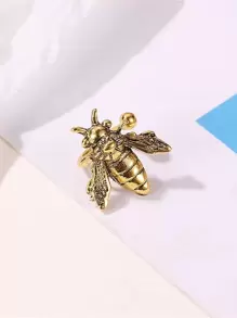 1pc Retro Personalized Bee Ear Cuff, Suitable For Daily Wear For Women - Bronze - View 2