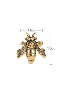 1pc Retro Personalized Bee Ear Cuff, Suitable For Daily Wear For Women - Bronze - View 4