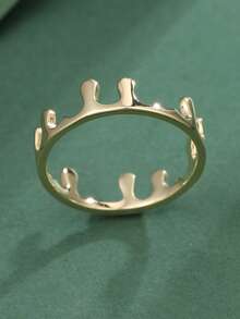 王冠設計銀戒指