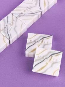 2 cục tẩy hoa văn bằng đá cẩm thạch, cục tẩy cầm tay sáng tạo cho văn phòng, trường học, sinh viên - Nhiều màu - Xem 4